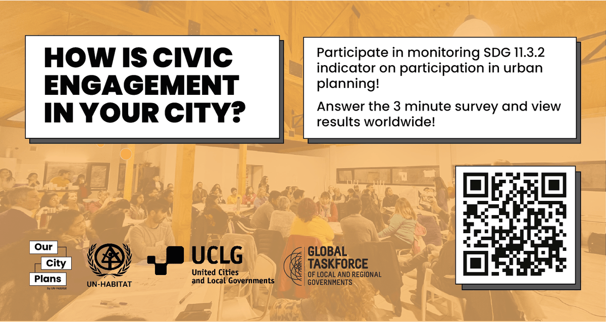 📌We must safeguard #SDG indicator 11.3.2 from its removal from SDG Global Database #LocalAction Our response as a constituency is critical! @uclg_org @UNHABITAT @oidpoidp 👇Share data on #CivicEngagement by filling in this survey by 31 May ourcityplans.org/sdg-11-indicat…