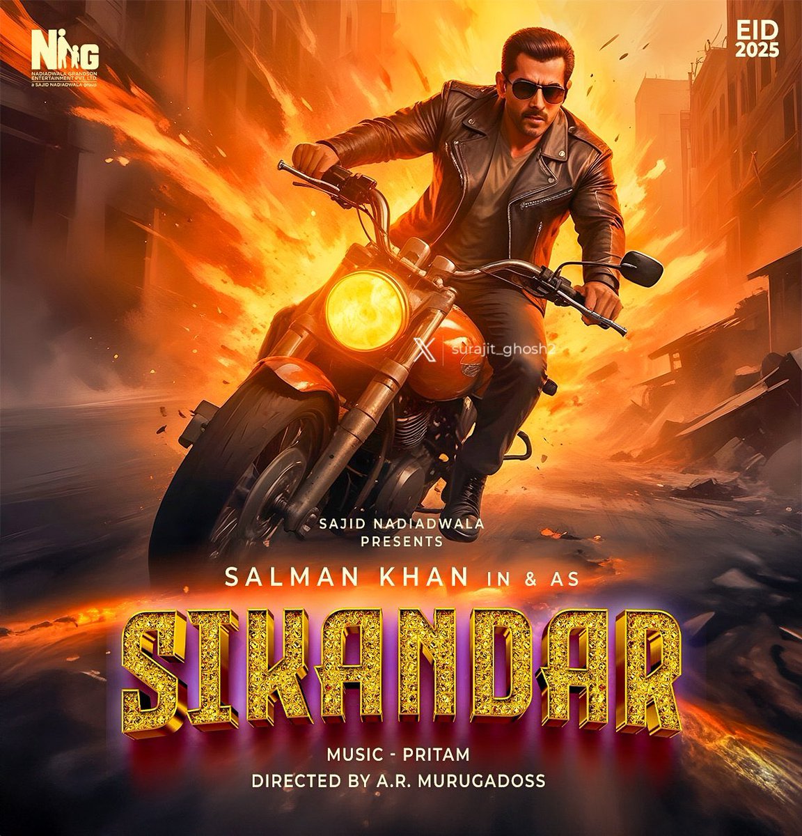 #SalmanKhan gonna set screen on fire next Eid. 2025 #Sikandar 🔥