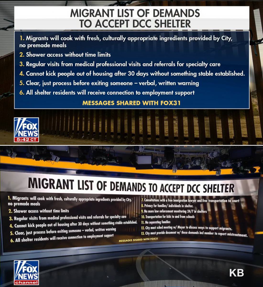 The ILLEGAL IMMIGRANTS have demands? Are you mad yet? #Trump2024