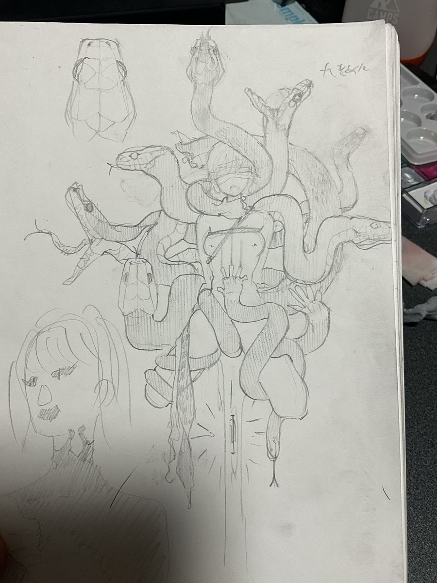 明日のボディペイントの✍️ 