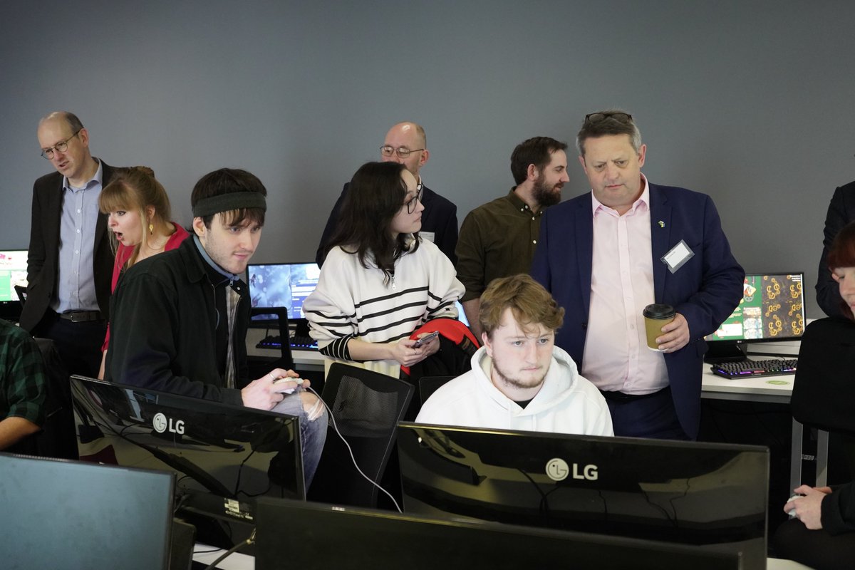 Last Thursday we visited @UniSouthWales to explore how the video games industry in Wales can be better supported