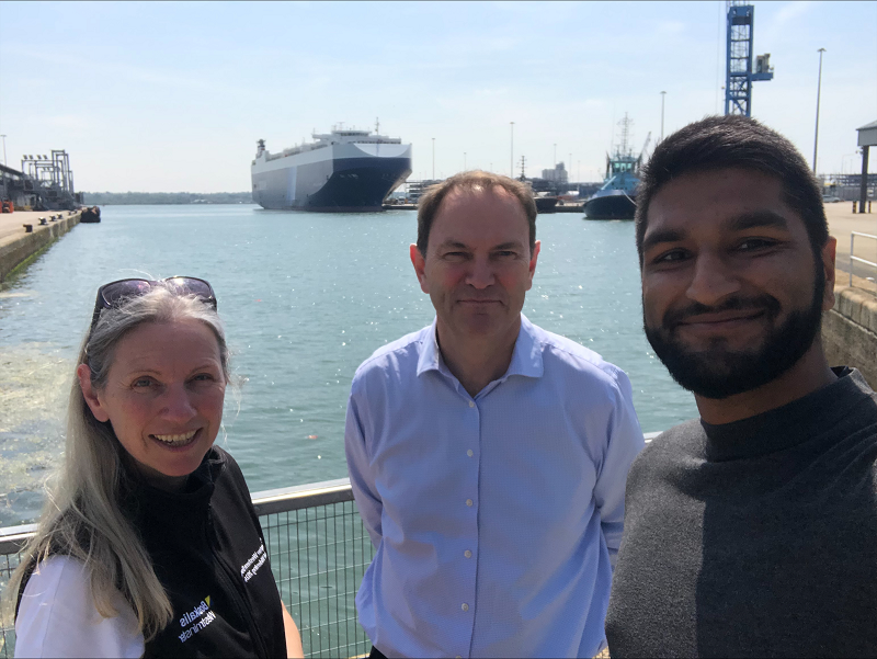 Today we met local councillor and parliamentary candidate @pradbains, to show him our Port of Southampton and to discuss the vital role it plays in supporting the local economy. It was a trip back to Prad’s roots, as his grandfather and great-grandfather worked at the docks.