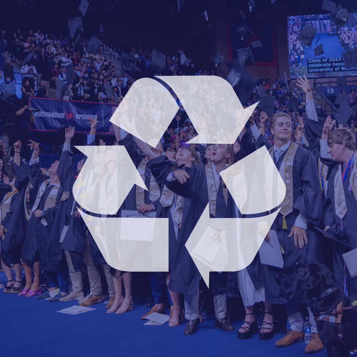 University of Richmond Sustainability (@beagreenspider) on Twitter photo โป๏ธ Donate caps and gowns after graduation! Did you know that our graduation caps & gowns are made of recycled water bottles? Once you're done with your caps and gowns, please recycle them in boxes by the Robins Center, the Weinstein Center, and the Gateway Village Appartments. โป๏ธ Donate caps and gowns after graduation! Did you know that our graduation caps & gowns are made of recycled water bottles? Once you're done with your caps and gowns, please recycle them in boxes by the Robins Center, the Weinstein Center, and the Gateway Village Appartments.