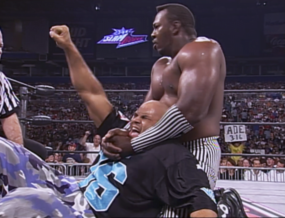 5/9/1999

Konnan defeated Stevie Ray at Slamboree from the TWA Dome in St. Louis, Missouri.

#WCW #Slamboree #Konnan #StevieRay #HarlemHeat