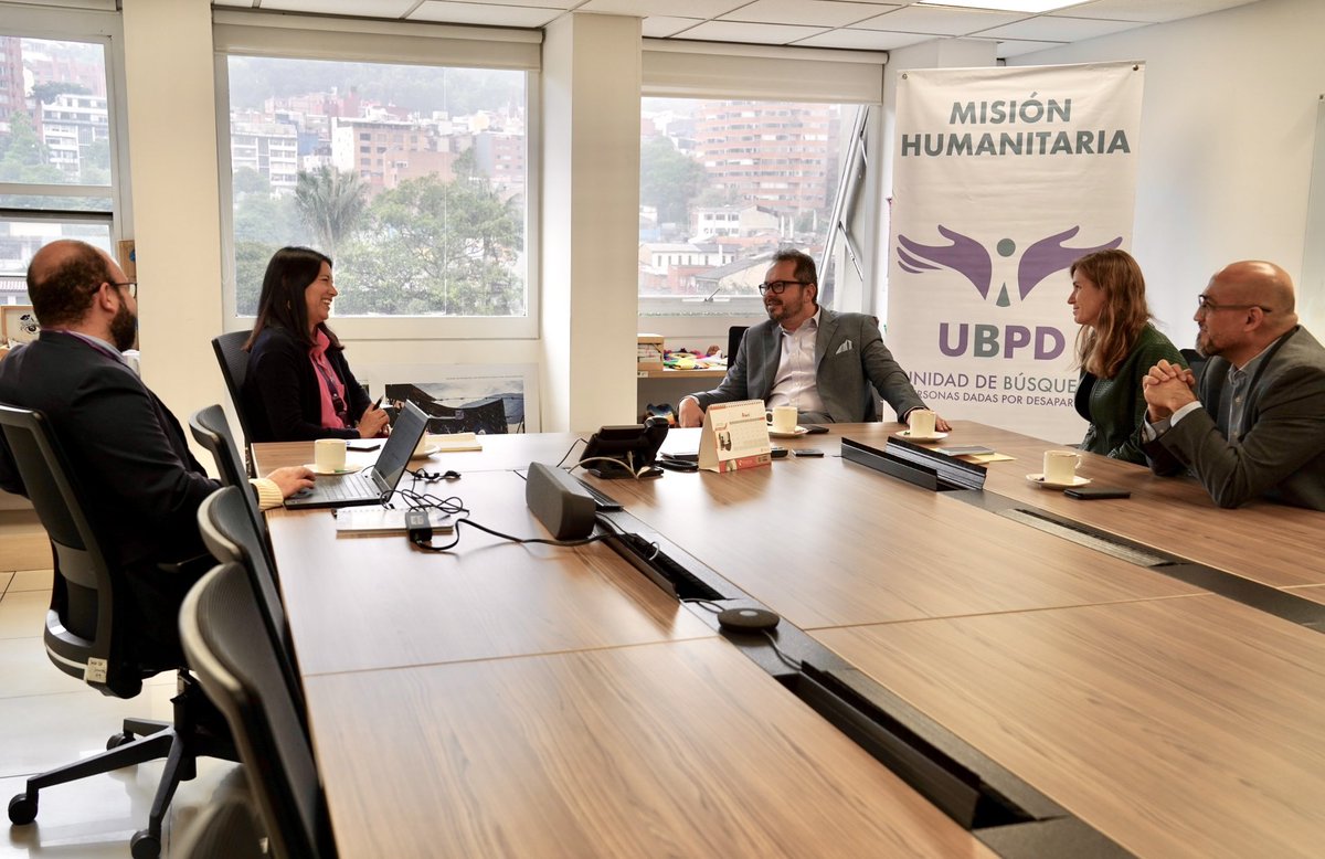 Muy alentado por los avances de @UBPDcolombia: su acercamiento a los territorios, la ampliación del universo de personas desaparecidas y logros en reunificación. Es fundamental el impulso a la coordinación institucional y el apoyo de la comunidad internacional a estos esfuerzos.