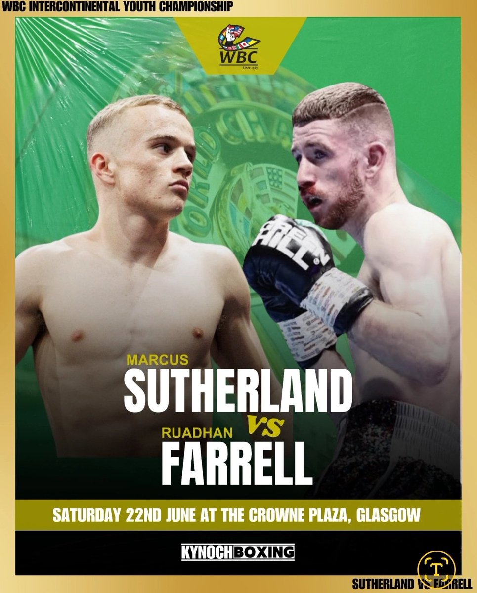 🚨Title Clash Postponed🚨

Due to an injury sustained we are disappointed to announce the WBC Intercontinental Youth Championship clash will be rescheduled to later in the year. ❌️

The 'Summer Showdown' event will still be going ahead on Saturday 22nd June. ✅️