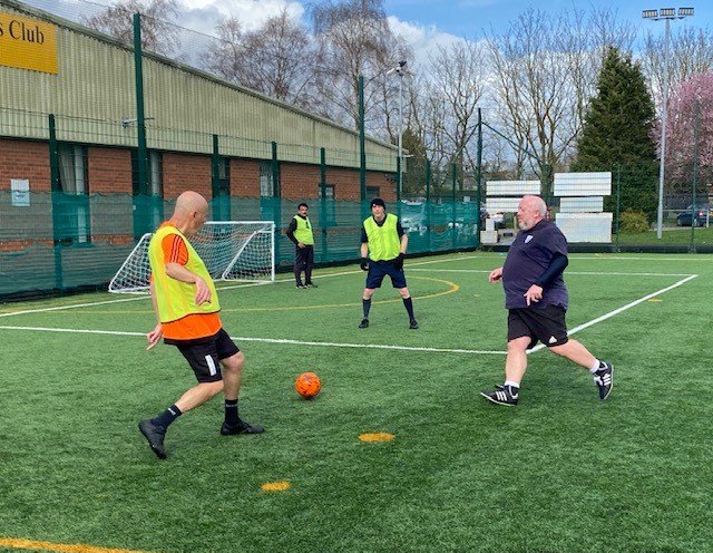 FANCY A CHALLENGE? TRY WALKING FOOTBALL, PASS TO FEET, NO RUNNING, NO CONTACT, JUST FUN #JustPlayResponsibly #over60fitness #ageuk #ageconcernbirmingham #mentalhealth #mindsolihull #nevergiveupchallenge