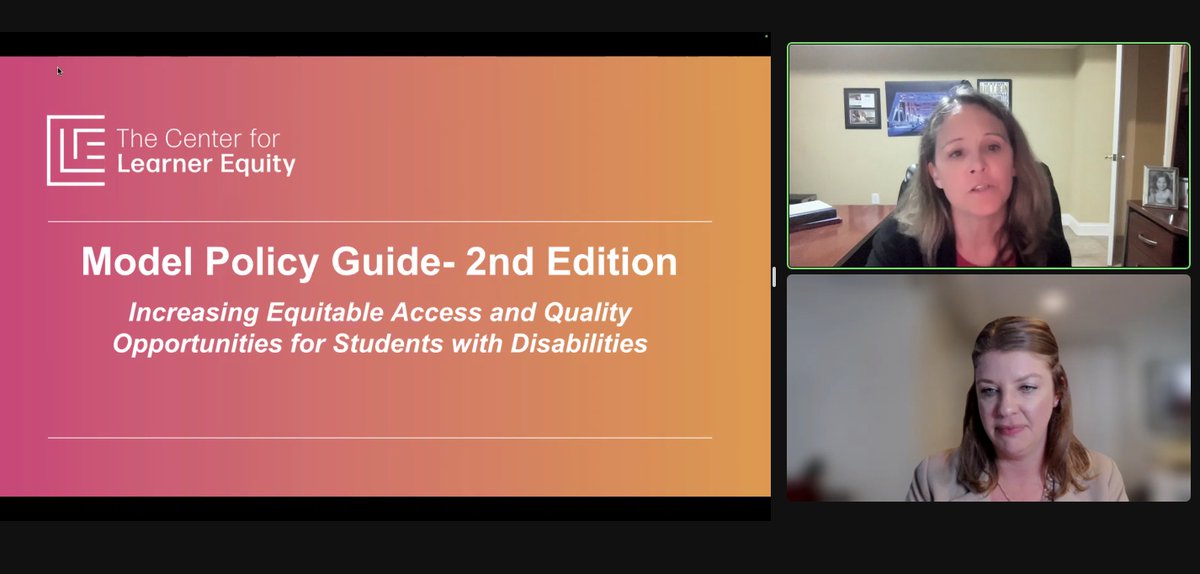 If you joined the webinar on the 2nd edition of our Model Policy Guide yesterday, we’d love to hear your thoughts! We hope you left feeling empowered and ready to implement this tool. #ModelPolicyGuide #StudentswithDisabilities #PolicyChange