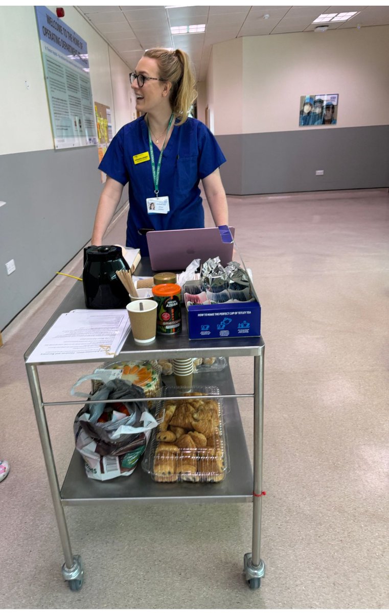 Taking a break with a side of learning! Our Anaesthetic Department TRAM is bringing Tea Trolley Teaching to life, offering bite-sized training sessions on the go! Thanks to our amazing mobile team, we're fueling minds and bodies ..one snack at a time! @Fionafionakel