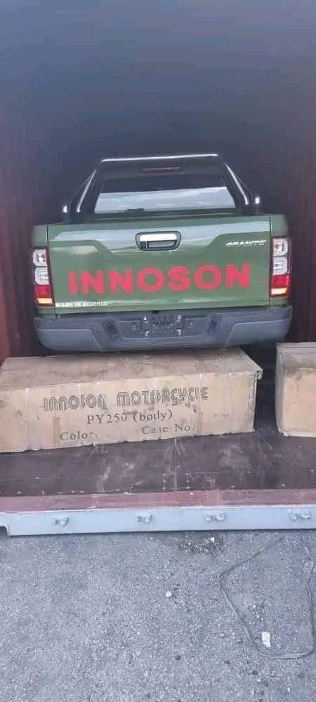 JUST IN: Nigerian company, Innoson exported $4.7 million worth of cars to Sierra Leone.

The cars were purchased by the Sierra Leonean Ministry of Defence.