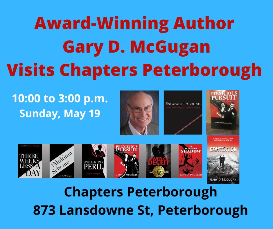 Headed to Peterborough and the Kawarthas for the weekend? Add this event to your calendar on Sunday at Chapters Peterborough!
#books #bookstore #booktok #instabook #booklovers #awardwinner #GreatReads #indigo #chapters #BooksWorthReading  #peterborough #kawarthalakesontario