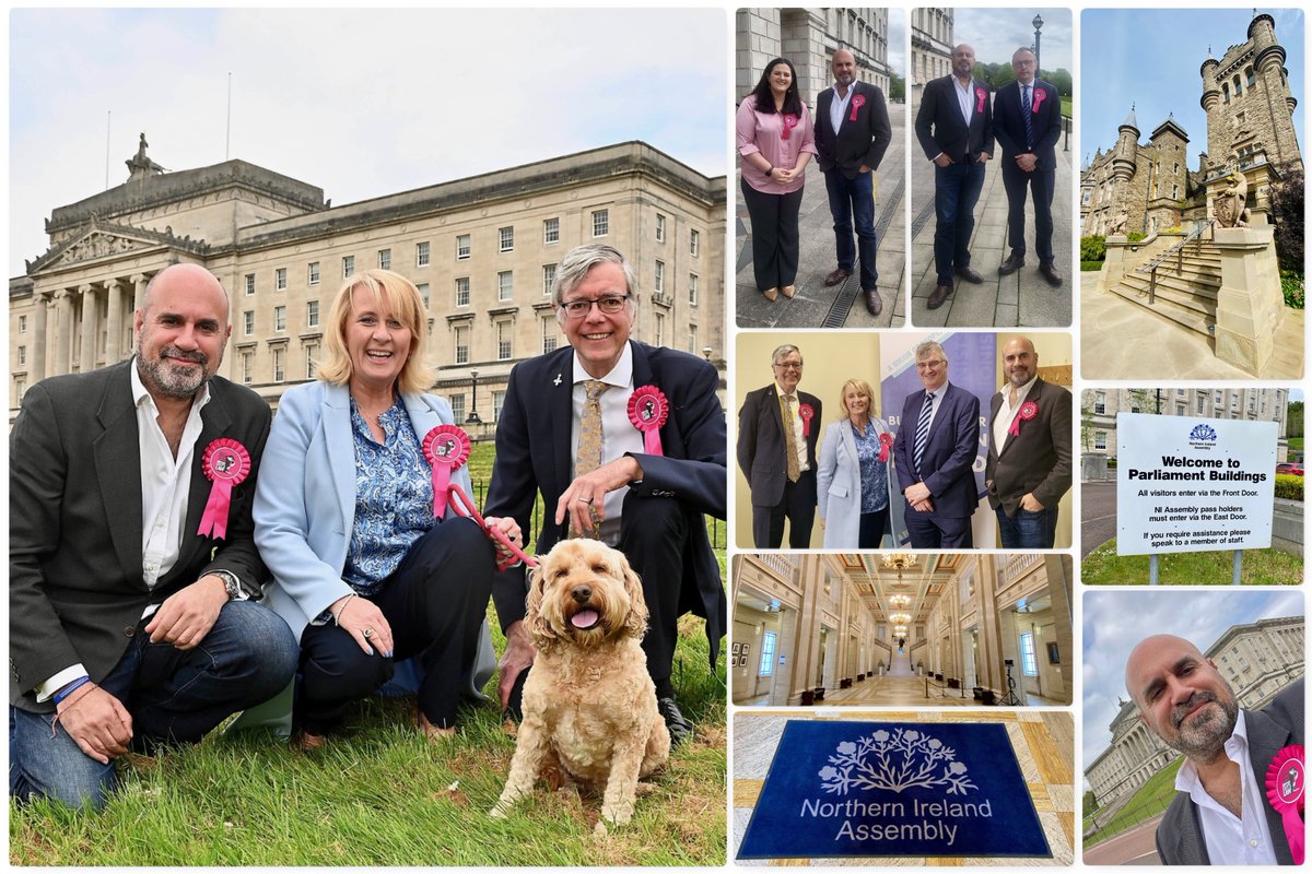 Huge thanks Tara Cunningham & @GrzymekBrian (both @CCDogRescue) for lobbying for #LucysLaw4NI with me at #Stormont. Extra special thanks to all parliamentarians that met with us. Banning 3rd party puppy sales means more accountability & less cruelty/exploitation. #AnimalWelfare