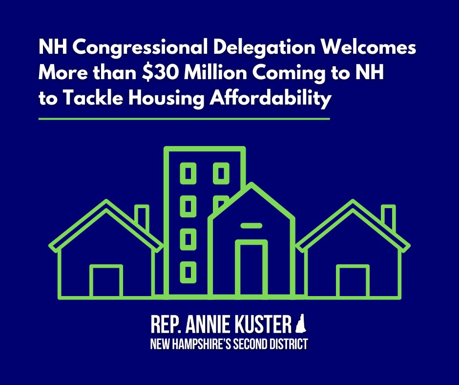 It's no secret that NH is experiencing a housing shortage. These resources heading to our state will help expand our affordable housing stock, ensure more Granite Staters have a safe place to call home, & support our communities & economy. Read more ➡️: bit.ly/3UPKEkn
