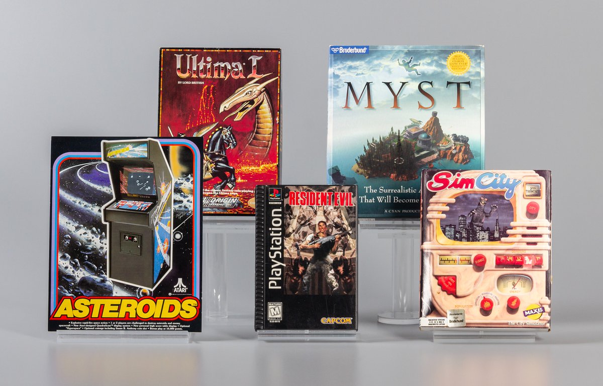 Introducing the 2024 World Video Game Hall of Fame inductees! Congratulations to Asteroids, Myst, SimCity, Resident Evil, and Ultima on achieving legendary status! #WVGHOF #VideoGameHallOfFame #Asteroids #Myst #SimCity #ResidentEvil #Ultima