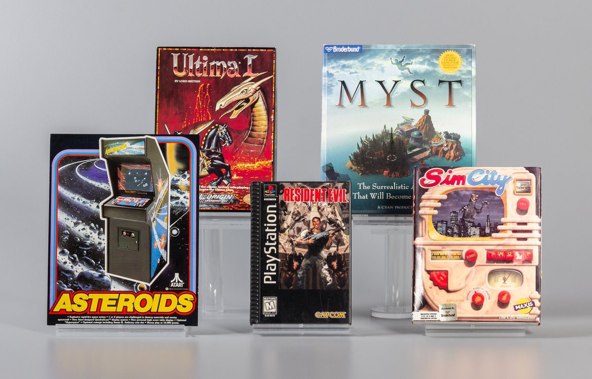museumofplay's tweet photo. Introducing the 2024 World Video Game Hall of Fame inductees! Congratulations to Asteroids, Myst, SimCity, Resident Evil, and Ultima on achieving legendary status!
#WVGHOF #VideoGameHallOfFame #Asteroids #Myst #SimCity #ResidentEvil #Ultima https://t.co/JNabX2KsnI
