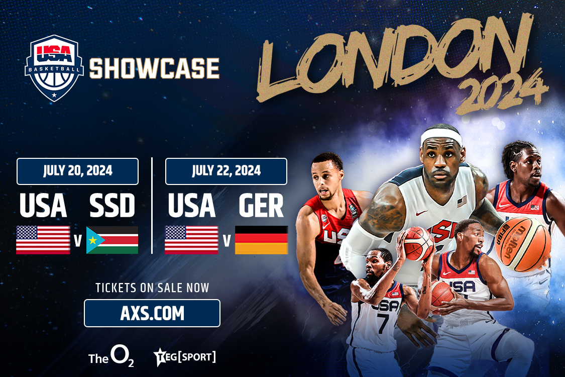 The countdown is on for the 2024 Men's @usabasketball Showcase at The O2 this July. Don't miss your chance to see @StephenCurry30, @KingJames and many more legendary players🏀 Tickets on sale now🎟️🎟️ ⬇️ ow.ly/3rq850QhOiv