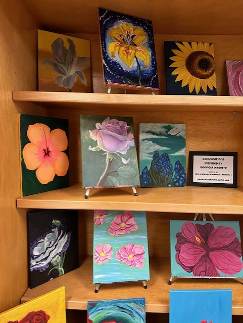 Drawing & Painting 1 Beautiful Flowers are blooming in the MHS showcase. What kind of flower is your favorite?