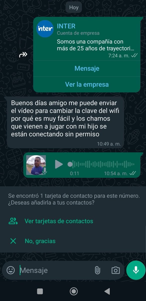 Para mí está es la preparación mas grande q tienen los clientes que atiendo a diario. Ellos no miden velocidad no ven si está estable en internet lo único q le preocupa es q no tengan la clave los vecinos :(