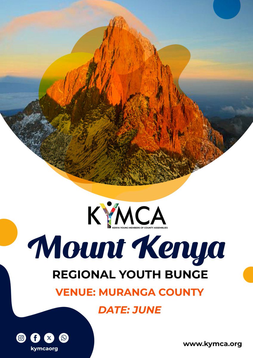 It won't happen overnight, it will take time to make sense,but if you quit it won't happen at all. I call Upon young people in Mt Kenya region to show up for this auspicious youth engagement by @kymcaorg.Come #learn #Network #BuildCapacity
Tunapanda Milimaa na #FormNiKujituma