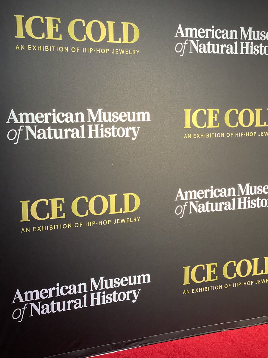 “Ice Cold: An Exhibition of Hip-Hop Jewelry” @AMNH preview was pretty icy. I realize how much work it can be to get all these pieces (and their artists) together for something special like this. Congrats @vtobak ! 💎💫