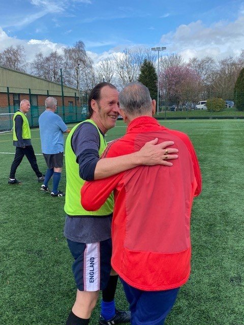 'THE LAUGHTER DURING THE GAME IS INFECTIOUS AND CONTINUES LONG AFTER THE WHISTLE' 😂👫⚽#over70 #over60fitness #WalkingFootball #over50 #OVER60 #StayActiveTogether #ageuk #mentalhealth #BirminghamMind #funfitnessfriendship birminghamwalkingfootball.co.uk/sessions