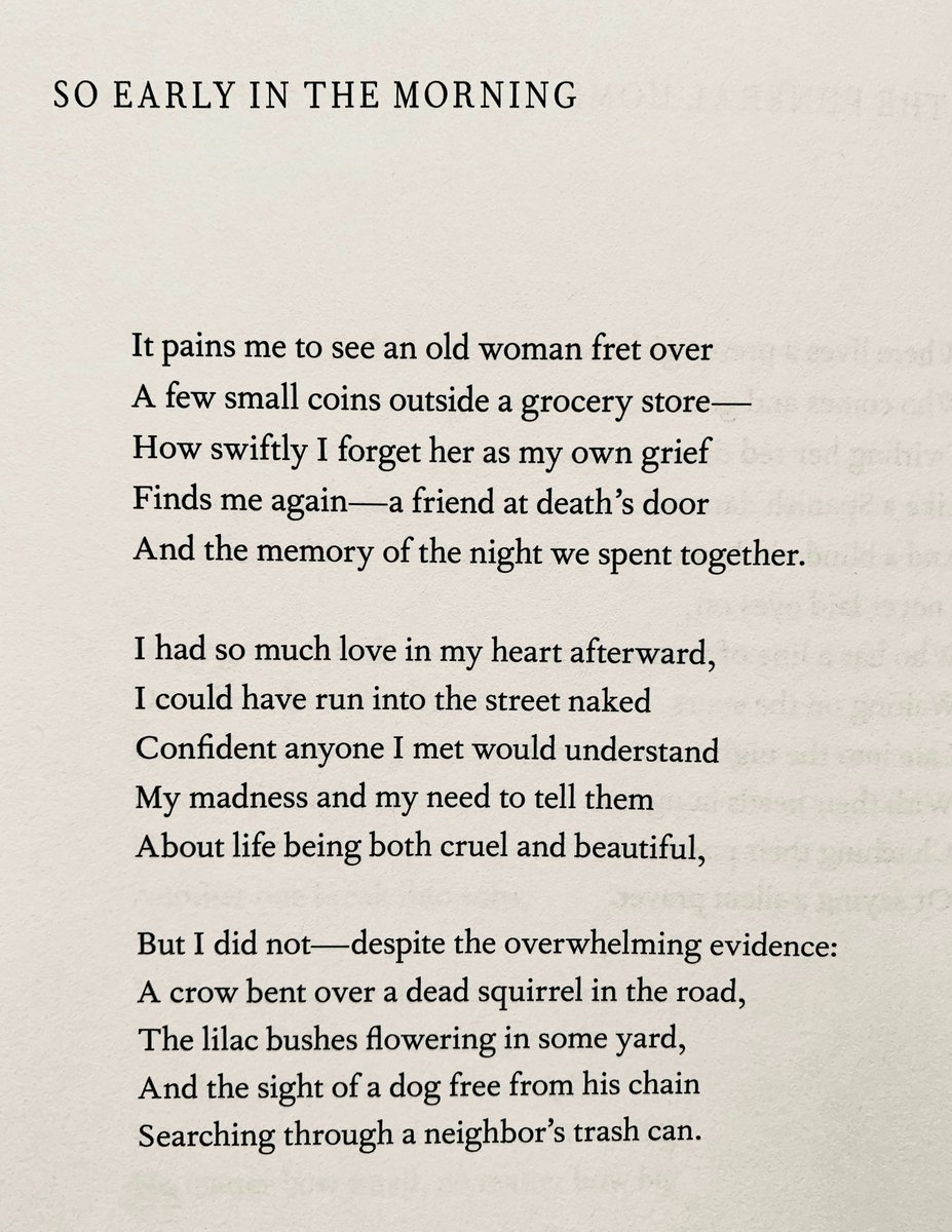 'I had so much love in my heart...' —Charles Simic, born #OTD in 1938