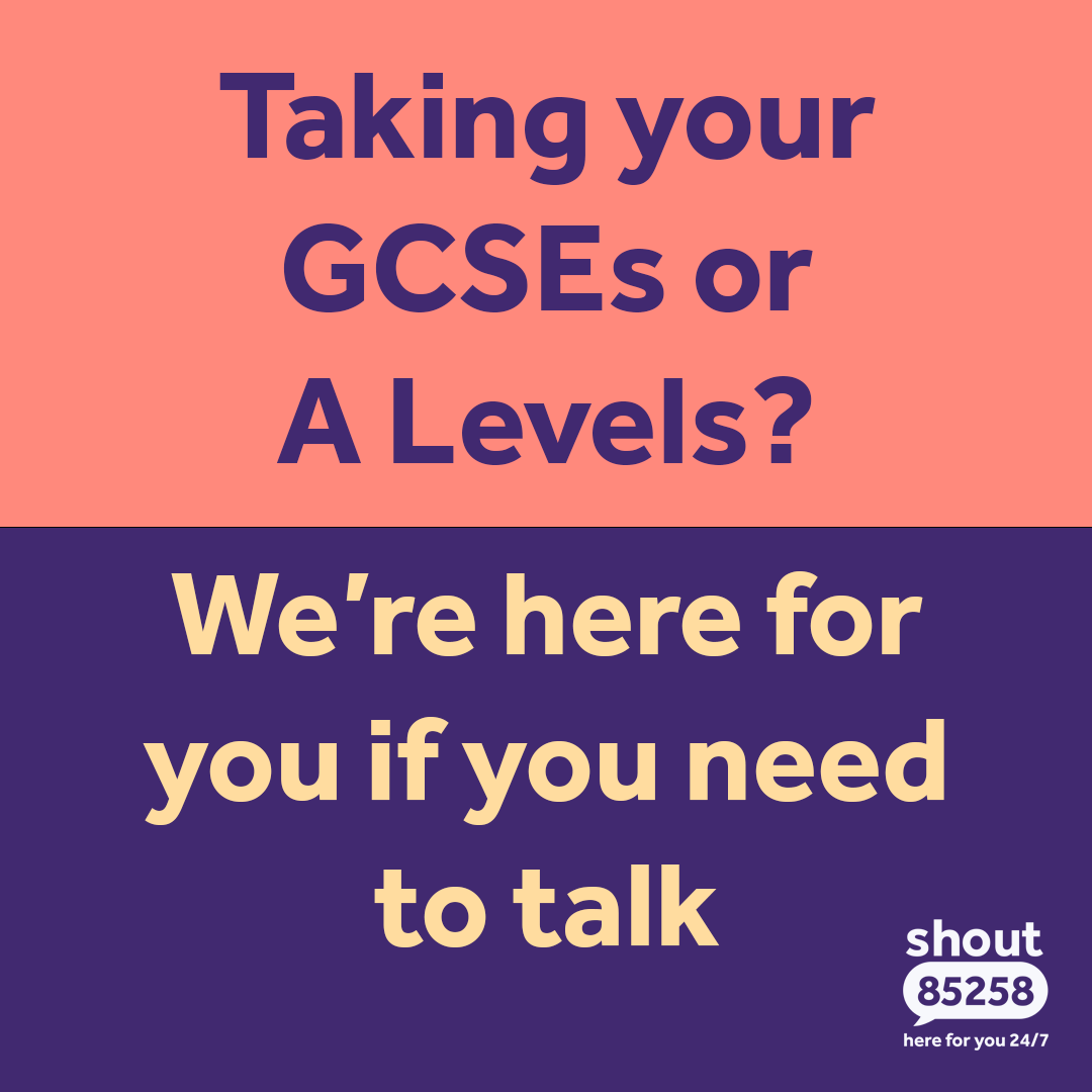 We all react to exams in different ways - some people thrive on the pressure while others might feel stressed or overwhelmed. Just remember you're not alone and whatever you're feeling, we're here to talk, 24/7. #GCSEs #ALevels