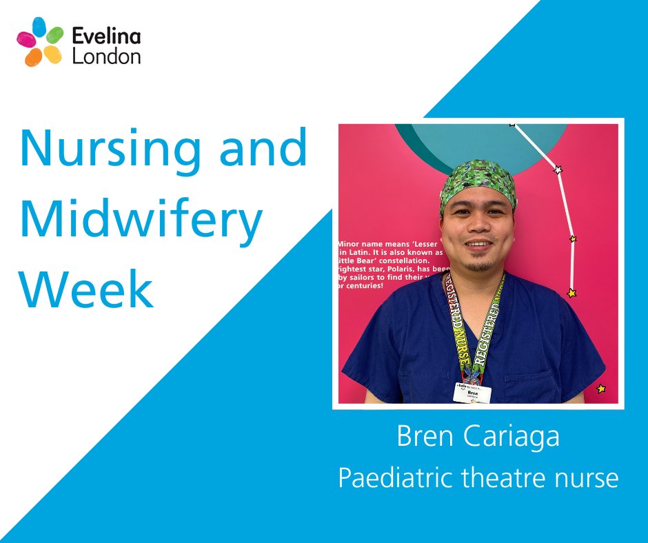 Bren is a theatre nurse in our new children's day surgery unit, supporting children when they come in for their operation. Find out what he loves about the unit, from the outer space artwork to the superb training opportunities for staff: evelinalondon.nhs.uk/bren