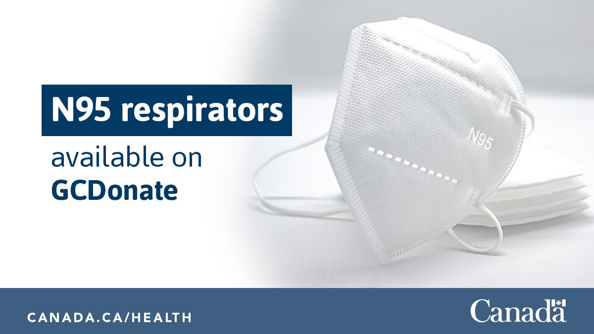 #N95 respirators are available to select groups and organizations on GCDonate. They may help reduce exposure to fine particles in smoke during #wildfire season and limit the spread of respiratory infectious diseases. Learn more: ow.ly/qk6O50RAjLR