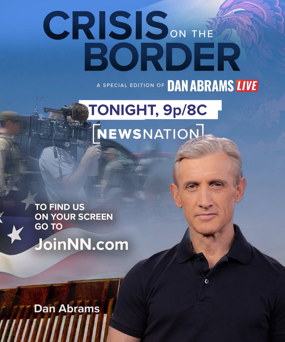 Tonight @NewsNation is LIVE! See what it takes to patrol the southern border LIVE with me Tonight at 9p/8C. Witness the #border crisis for yourself, as @AliBradleyTV and @BrianEntin give a real-time view of law enforcement efforts on the ground. joinnn.com