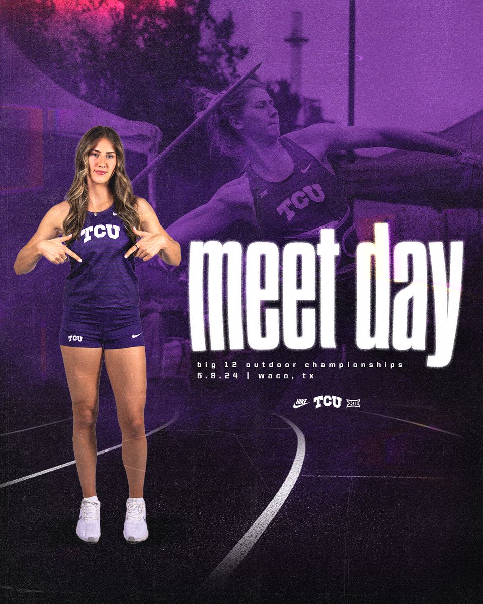 BIG 12 MEET DAY‼️

🔗 - linktr.ee/tcutrackfield

#GoFrogs