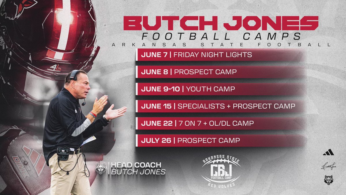 Join us this summer for Butch Jones Football Camps! Register below! #WolvesUp …nsasstatefootballcamps.totalcamps.com/About%20Us
