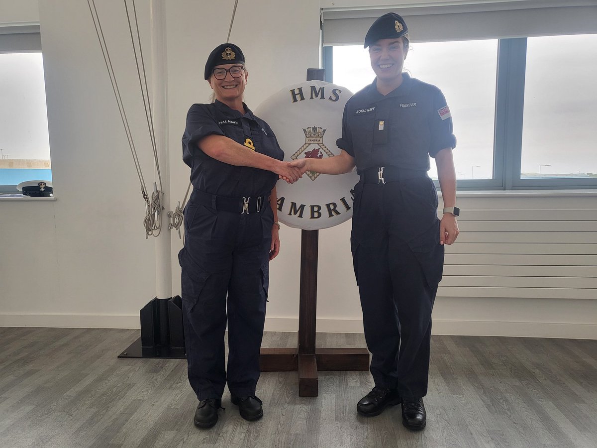 Best wishes to Midshipman Emily Finister who leaves the Maritime Reserves to join the @RoyalNavy as a Training Management Officer. Emily joined the @RNReserve in Jul 21 and will now attend BRNC Dartmouth. All the very best for the future. @RFCAforWales