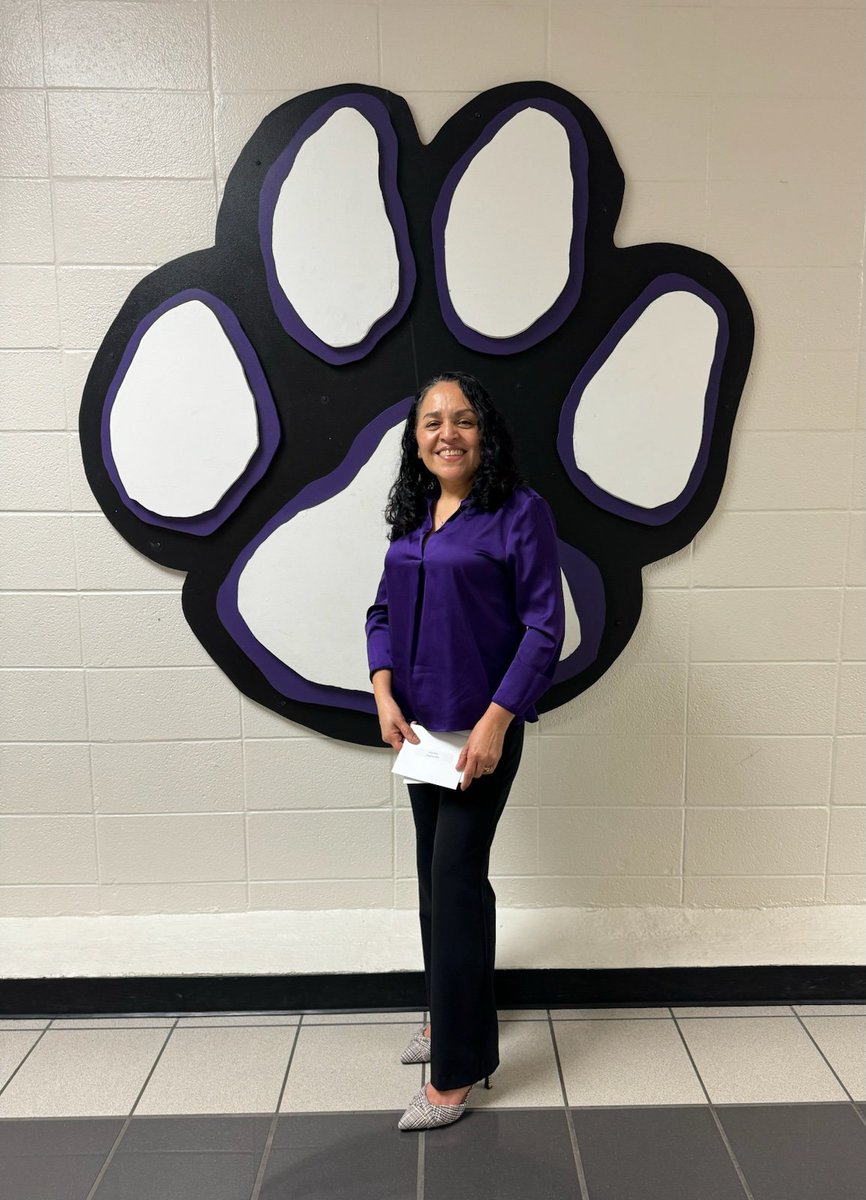 Our Head Custodian and her team have done it again! She was recognized this week in the category Head Custodian of the Year @GwinnettSchools Thank you Ms. Valle and team for keeping Coleman MS clean and beautiful! 💜🐾