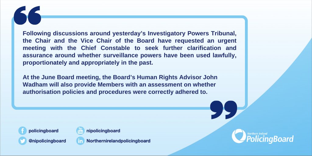 Read the Board's statement on the 8 May 2024 Investigatory Powers Tribunal 👇