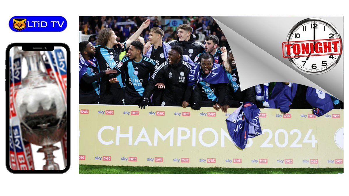 LEICESTER CITY 23/24 SEASON REVIEW 
TONIGHT 7.00pm 
Join Chris, @kateblakey40 & @DaveSm31771465 as they review City's Championship winning season 
youtube.com/watch?v=3hTkxN…
#LCFC #championship #Leicester #Leicestercity #leicestercityfc #efl #leicestercitylive #leicestercityaovivo