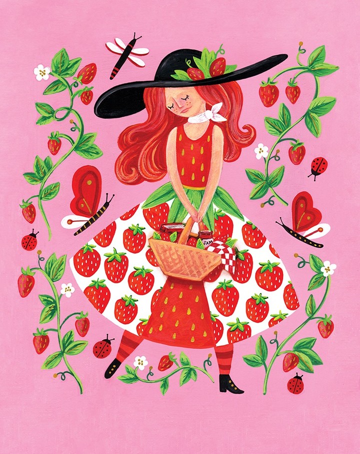 Did you know that May is #NationalStrawberryMonth? 🍓 Strawberries are some of Jeanine Murch's favorite fruits, and they don't last long in her house...

See more from Jeanine 👉 theispot.com/jmurch

#strawberry #strawberryshortcake #patterndesign #childrensart