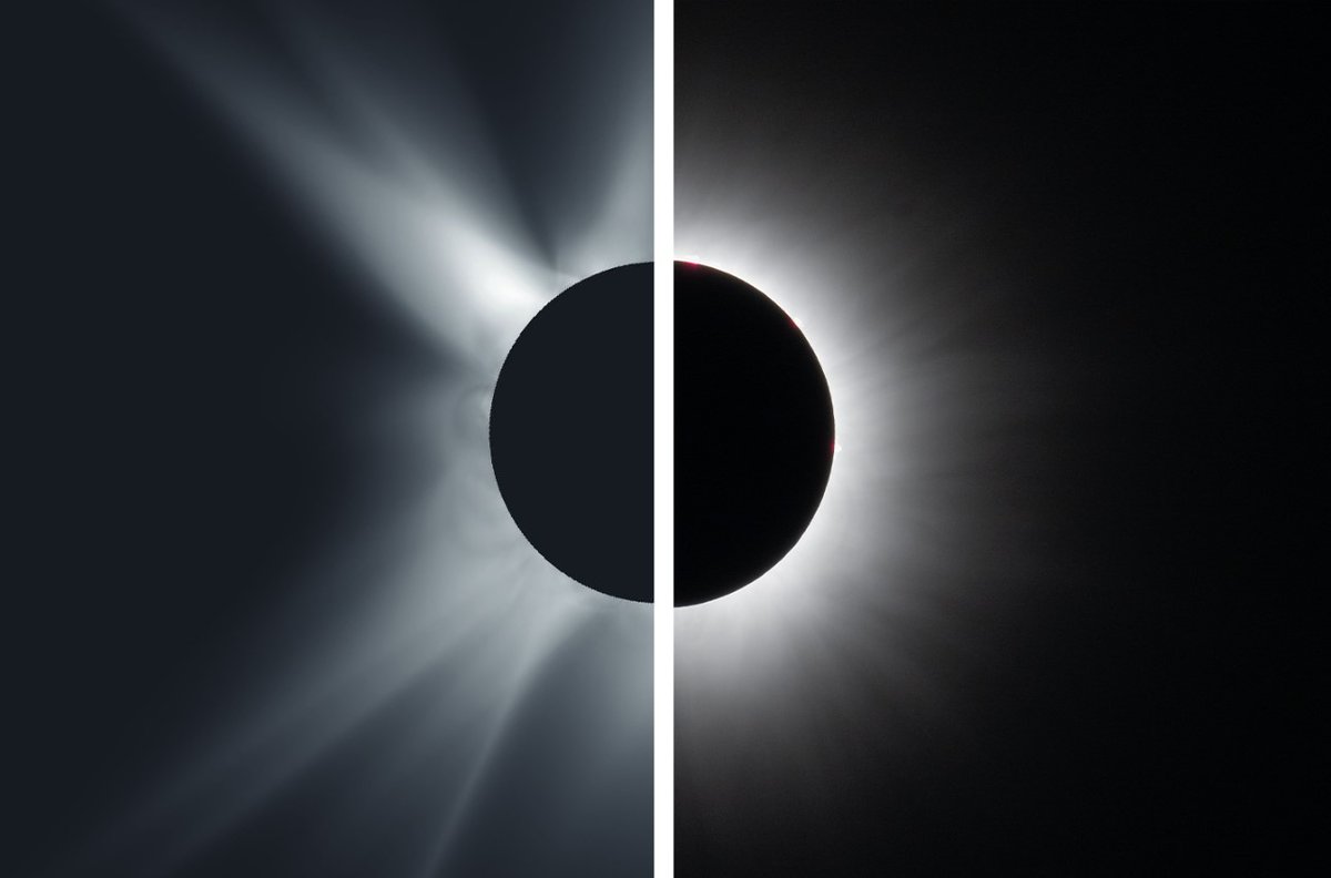 Before the #TotalSolarEclipse on April 8, scientists aimed to foresee what the @NASASun's corona would look like during totality, to help understand the accuracy of their models. And, the results are in! Learn more about the prediction vs reality >> go.nasa.gov/3WyEsyf