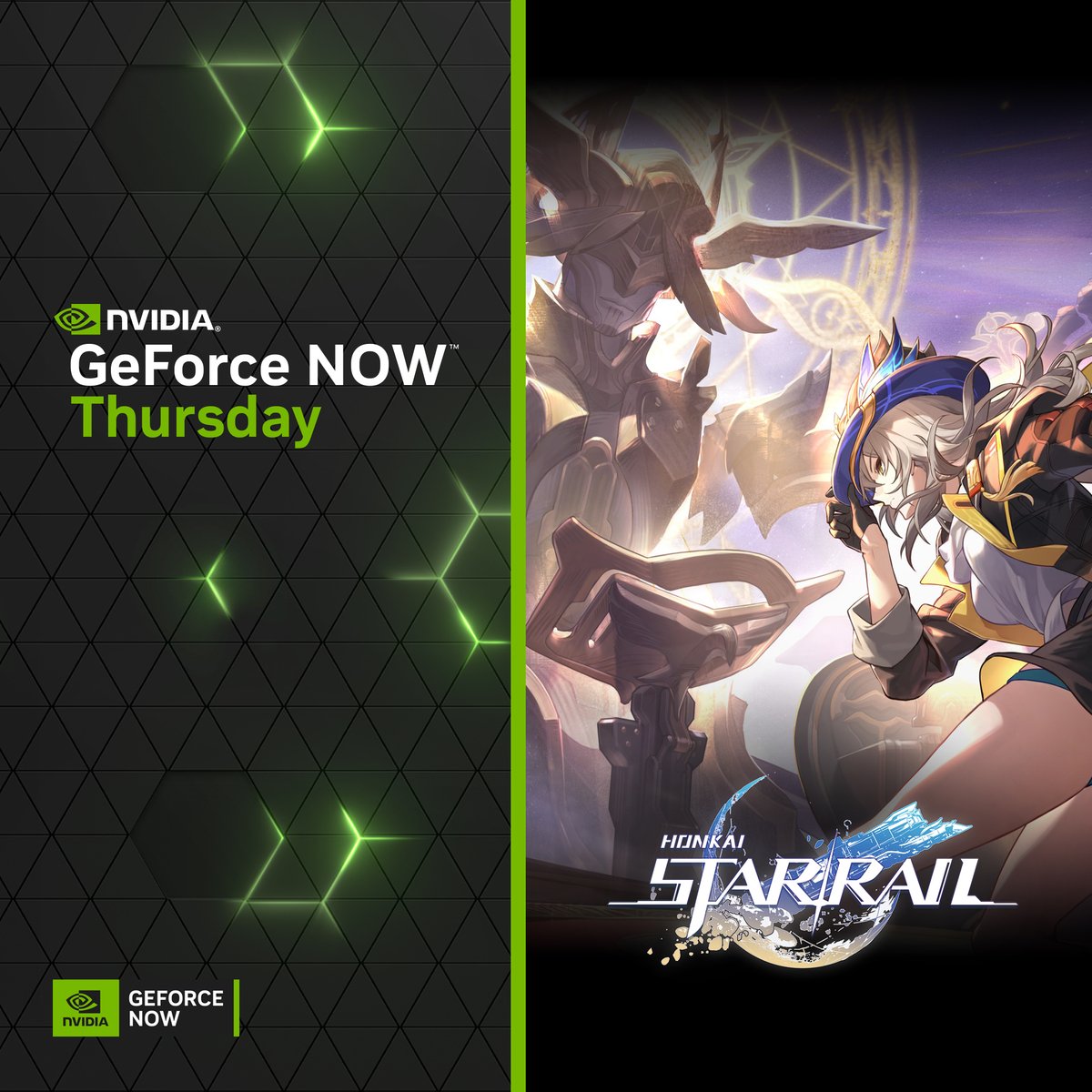 Reach for the 𝙨𝙩𝙖𝙧𝙨. 🌟 This #GFNThursday, @honkaistarrail comes to the cloud and brings a special reward for players! 🎁 See what else is new 👉 nvda.ws/3UPW5s6