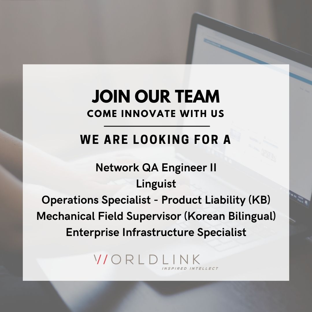 We Are #Hiring! Join our team! We are looking for dedicated and hard-working people with a passion for excellence and innovation. Check out our job portal hubs.la/Q02t8PNv0 and apply today!

#JobOpportunity #HiringNow #WorldLinkUS #ComeInnovateWithUs #EngineerJobs