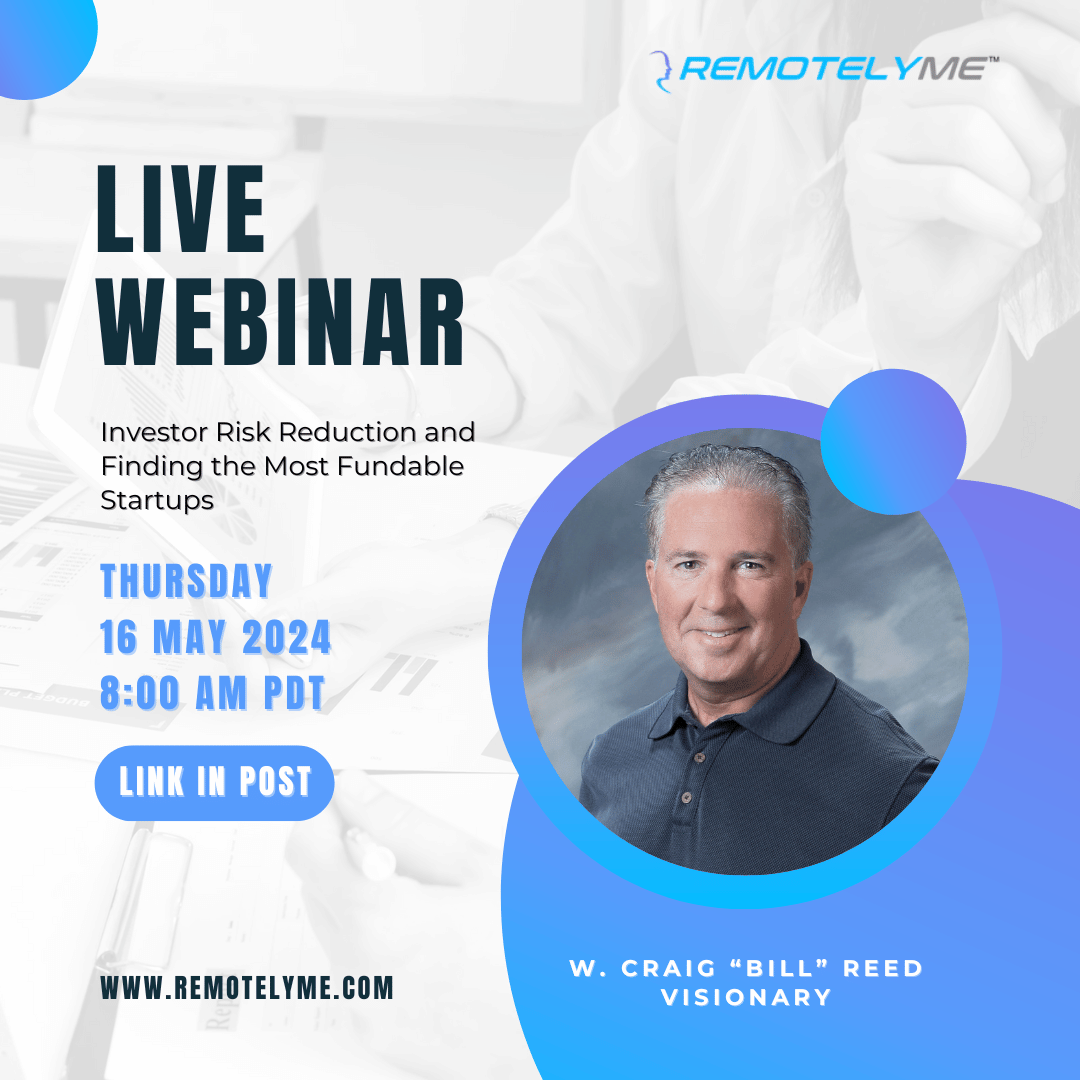 🗓️ One week away! Don't miss the Investor Risk Reduction Webinar by Pepperdine Graziadio Business School on 5/16. Learn how to identify the most fundable startups using their proven algorithm. Register now: hubs.li/Q02wq1bJ0
#Investing #Startups #RemotelyMe