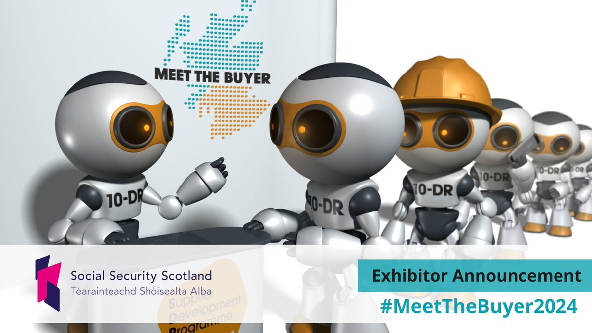 Exhibitor Announcement: @SocSecScot will be exhibiting at #MeetTheBuyer2024 at Hampden Park on 5 June! Come along to #MeetTheBuyer to learn about Social Security Scotland's upcoming #contract opportunities: bit.ly/3TYxhwJ #PowerOfProcurement #SupplierOpp