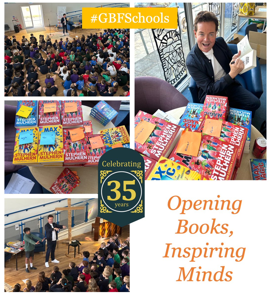 🪄Absolutely magical morning with @StephenMulhern and the @piccadillypress team at @HTPDSchool this morning.♦️Thank you SO much Stephen for sharing your latest Max Magic book with us on publication day!♠️@HaslemereBooks @GuildfordTIC @SurreyLibraries @bonnierbooks_uk @TomEaston