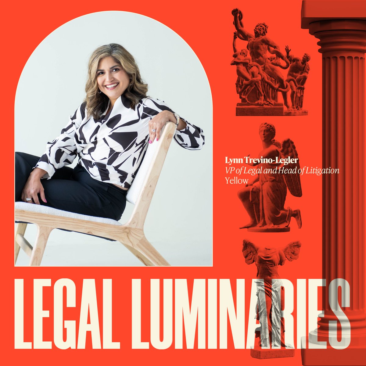 LEGAL LUMINARIES ⚖️💼: Lynn Trevino-Legler took a nontraditional approach to shaping her career. Now, she’s the VP of legal and head of litigation for one of the largest trucking companies in the nation, Yellow. hubs.la/Q02wBh320 #HispanicExecMag #LegalLuminaries