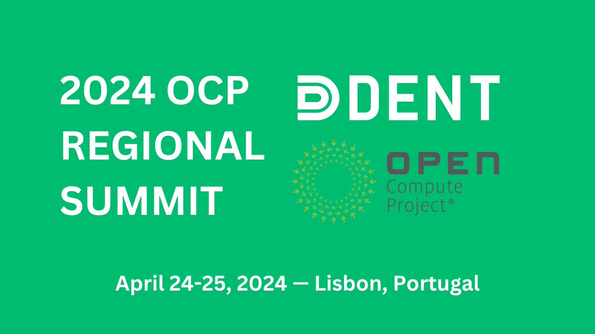 @OpenComputePrj's #OCPLisbon24 is in the books! DENT had the honor of participating as an Open Source Partner. Read about DENT's experience here: hubs.la/Q02wCM720 Join OCP and DENT for 2024 OCP Global in San Jose from Oct 15–17. #Networking #NOS #OpenSource