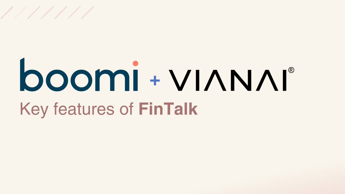 .@Boomi FinTalk brings the power of Conversational Finance to Boomi customers enabling them to query financial systems and data in natural language and get real-time answers about financial performance, cost, growth, and so much more.
Read more bit.ly/4dzQ760
#BoomiWorld
