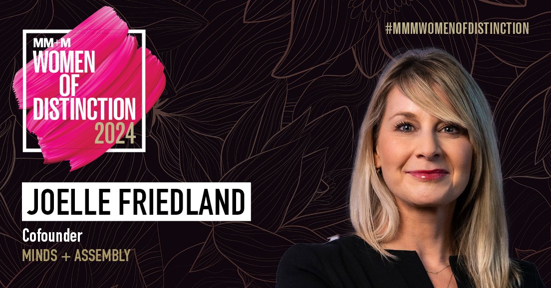 We have selected Joelle Friedland from @minds_assembly as one of the dynamic leaders for the 2024 Women of Distinction! #MMMWomenofDistinction Read more about Friedland: brnw.ch/21wJCyS Join us on June 13 to celebrate the 2024 class: brnw.ch/21wJCyT