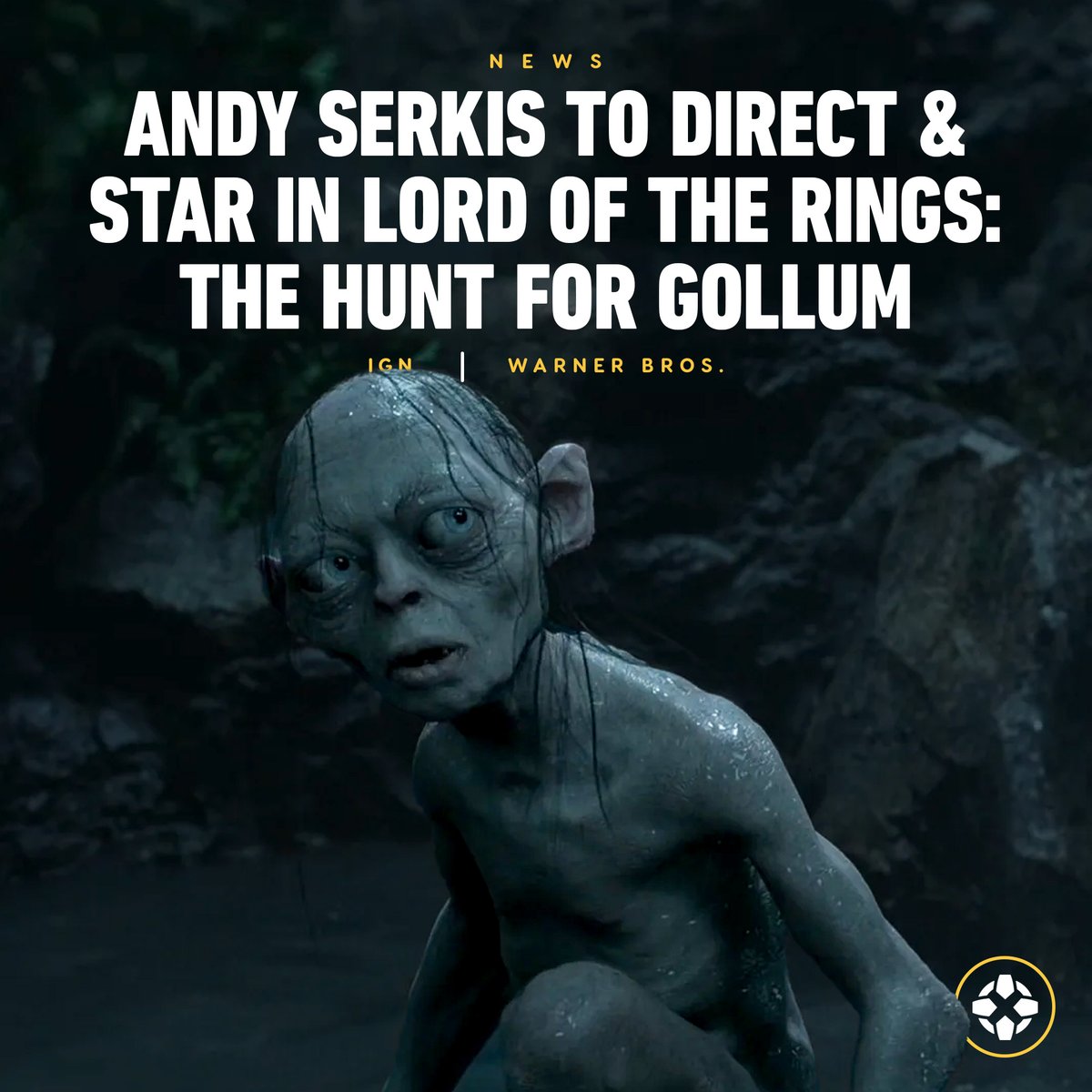 In an update to the news that a new Middle-earth film is on the way at Warner Bros., it is now revealed Andy Serkis will direct the upcoming Middle-earth film Lord of the Rings: The Hunt for Gollum while also reprising the role. bit.ly/3yn4NVW