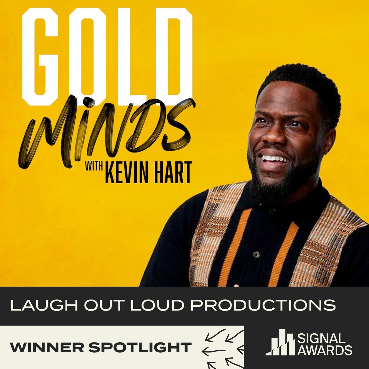 If you want to learn from the folks who have set the gold standard in their respective industries, we suggest 'Gold Minds with Kevin Heart,' a Gold Signal Award Winner for Shows: General - Interview or Talk Show! Enter your own work at ow.ly/Hf9850RvOrx!