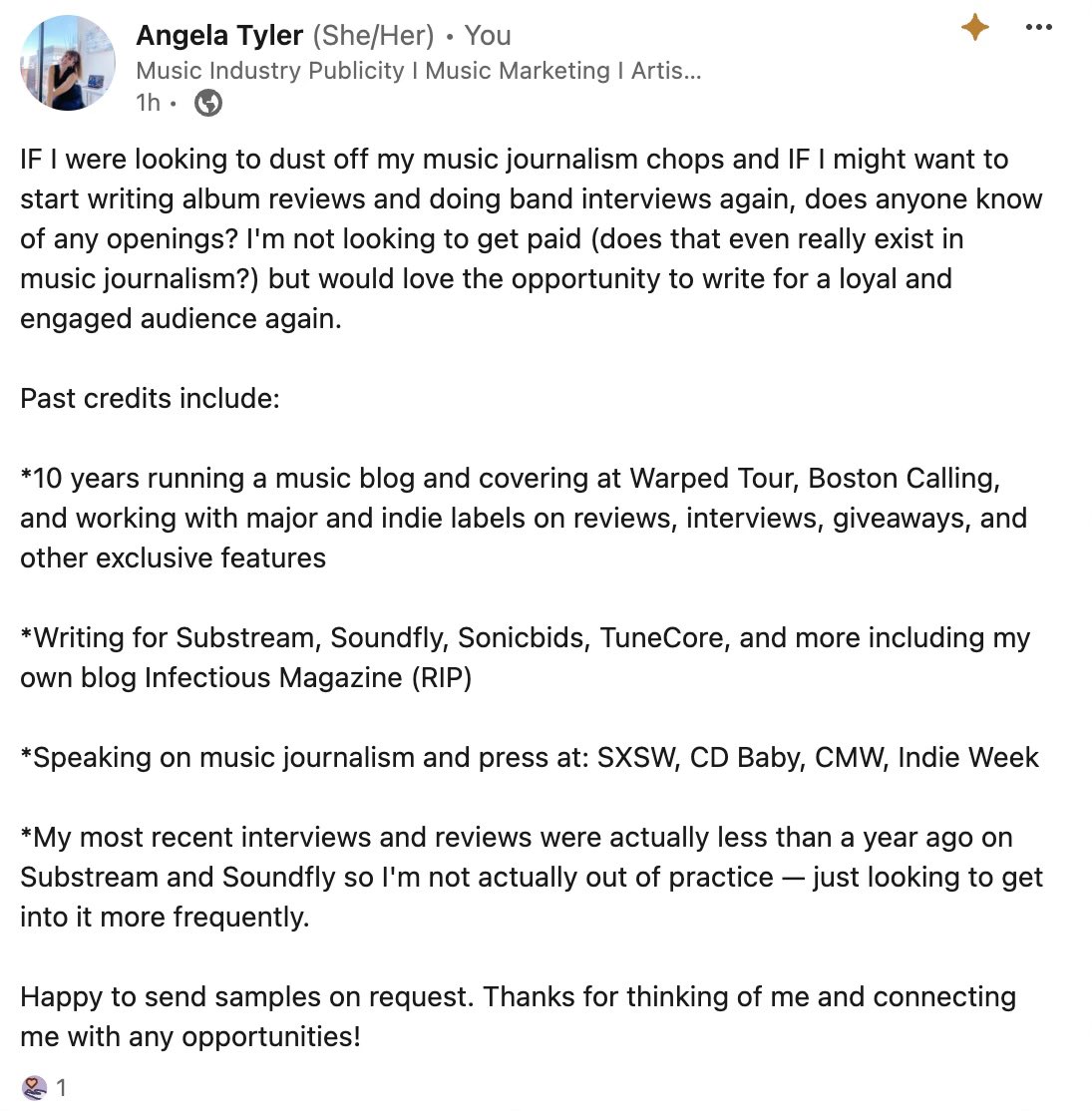 Angela_Mastro's tweet image. Just going to put this out there 👀 #musicjournalist #musicblog